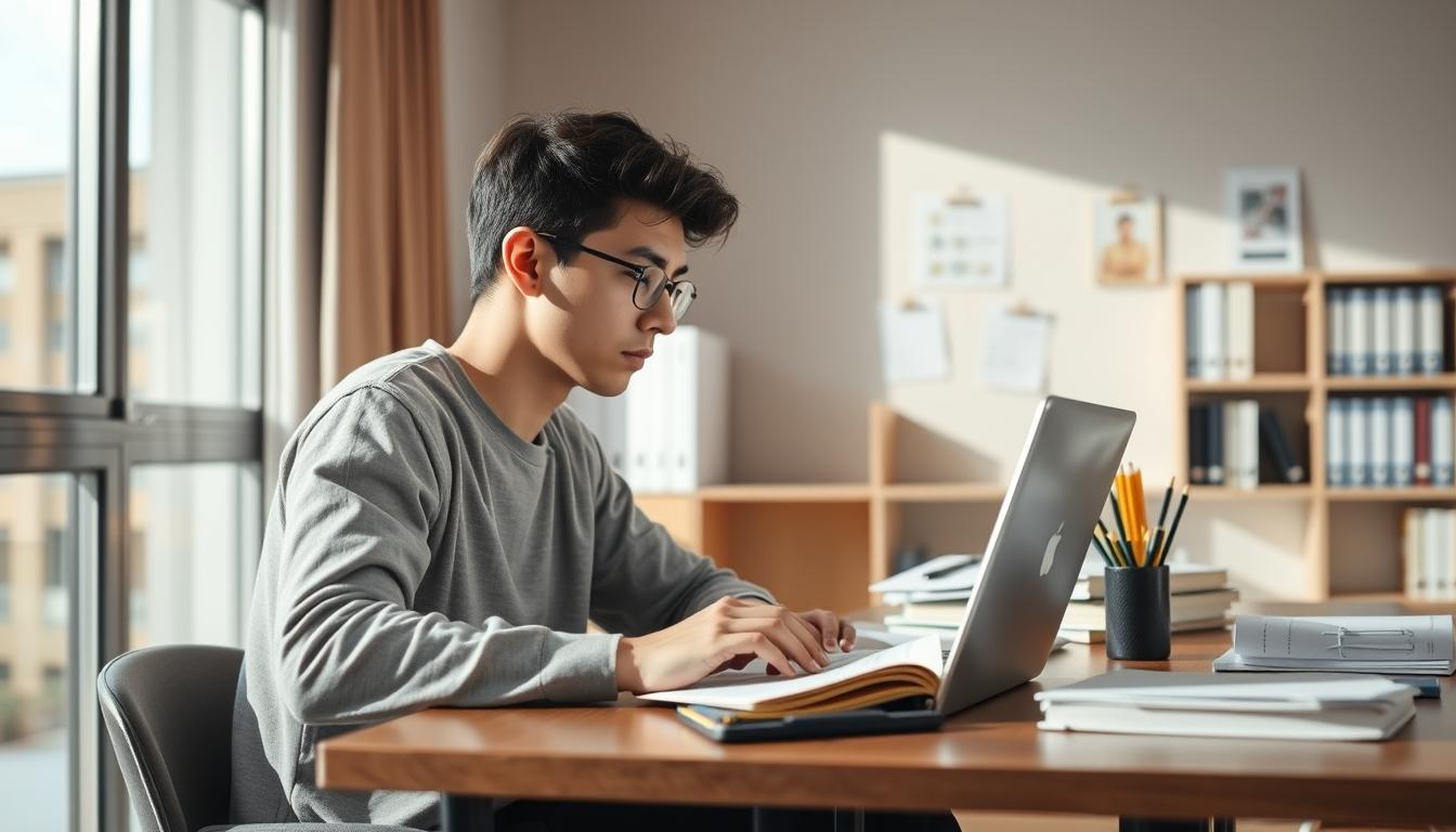Students working in research laboratory