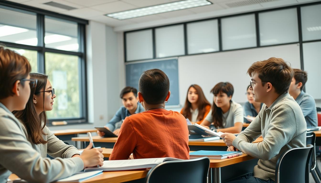 Structured study materials and learning resources on a desk